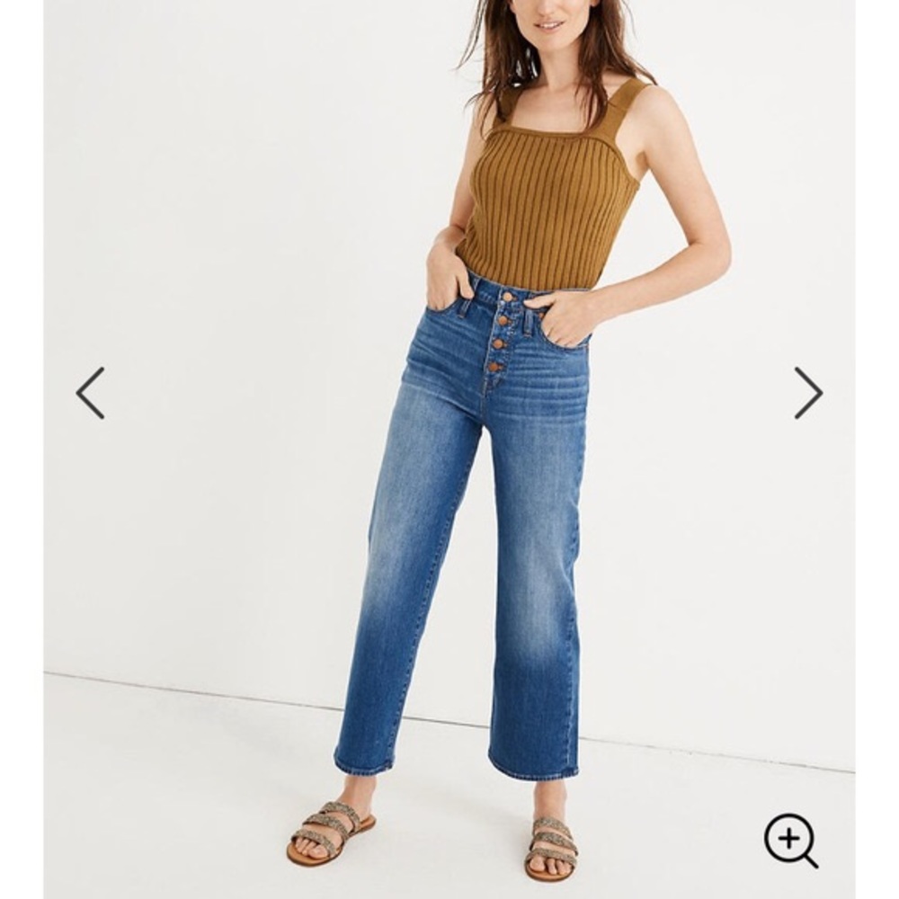 Madewell Slim Wide-Leg Jeans in Olympia Wash